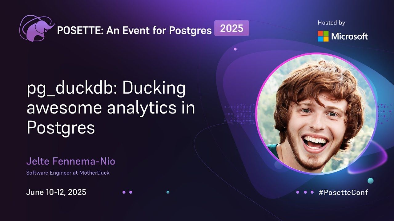 pg_duckdb: Ducking awesome analytics in Postgres | MotherDuck